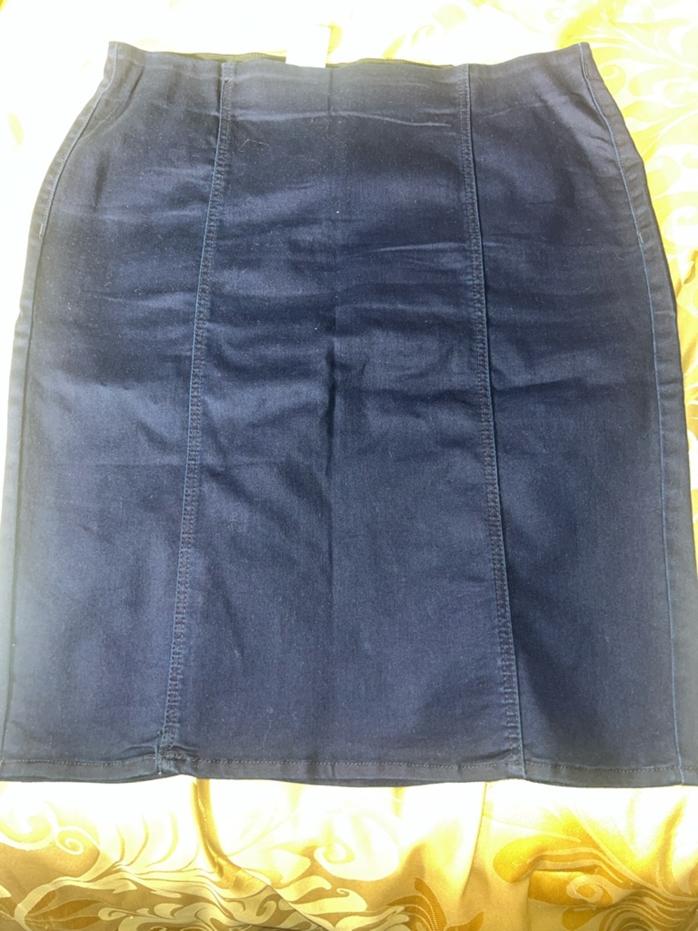 EST. 1946 Denim Classic Navy Pencil Skirt - Women's Tailored Denim Skirt